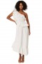 Women SANDERSUN DRESS White | MISA Los Angeles Maxi
