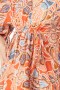 Women SARI DRESS Tangerine Flora | MISA Los Angeles Mini