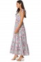 Women SERAFINA DRESS Spring Ditsy Fuchsia | MISA Los Angeles Maxi