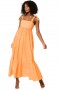 Women SERAFINA DRESS Tangerine | MISA Los Angeles Maxi