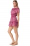 Women SIOBHAN DRESS Fuchsia Paisley | MISA Los Angeles Mini