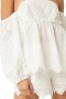 Women SOLEIL SHORT White Eyelet | MISA Los Angeles Skirts & Shorts