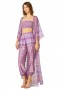 Women VERUSCHKA ROBE Violet Geo | MISA Los Angeles Robes & Kaftans