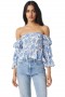 Women VIDA TOP Blue Crush Toile | MISA Los Angeles Tops