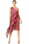 Women YASMIN DRESS Fuchsia Ikat | MISA Los Angeles Midi