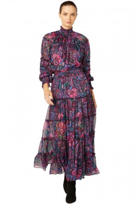 Women ANANDA SKIRT Flora Electric | MISA Los Angeles Skirts & Shorts