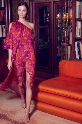 Women ARAYA DRESS Abstract Butterfly | MISA Los Angeles Cut-Out