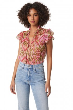 Women BASIA TOP Summer Ikat | MISA Los Angeles Tops