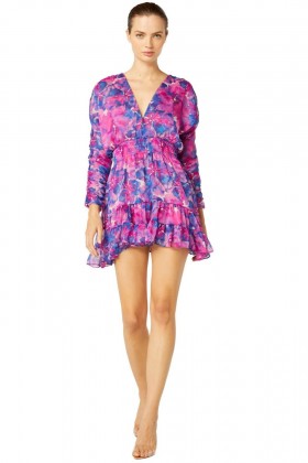 Women CHIARA DRESS Watercolor Blues | MISA Los Angeles Mini