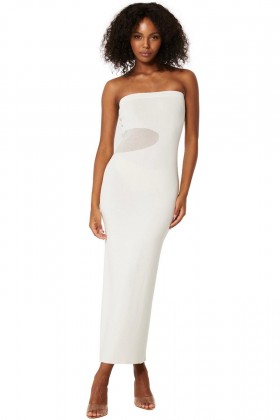Women DUA DRESS White | MISA Los Angeles Midi