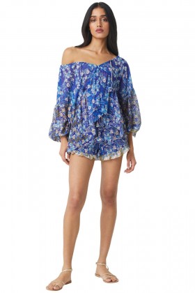 Women INCA SHORTS Lapis Ombré | MISA Los Angeles Skirts & Shorts