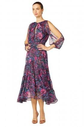 Women JESSICA DRESS Flora Electric | MISA Los Angeles Midi