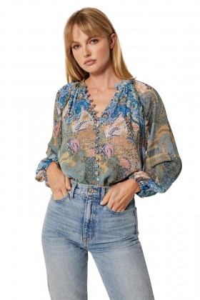 Women KARAN TOP Patchwork Batik | MISA Los Angeles Tops