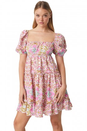 Women KAYLA DRESS Veranda Flora | MISA Los Angeles Mini