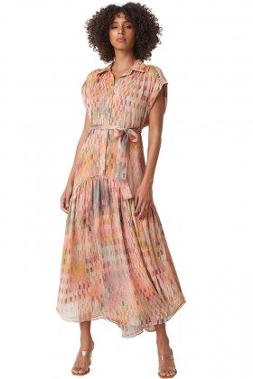 Women LAURA DRESS Disco Matrix | MISA Los Angeles Midi