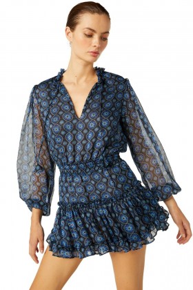 Women LORENA DRESS Valencia Tile | MISA Los Angeles Mini