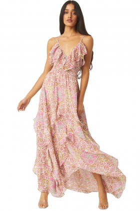 Women NADYA DRESS Veranda Flora | MISA Los Angeles Maxi