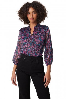 Women NINA TOP Electric Ditsy | MISA Los Angeles Tops