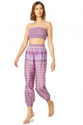 Women NOOMI PANT Violet Geo | MISA Los Angeles Pants