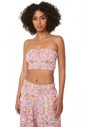 Women ROKSANA BANDEAU Veranda Flora | MISA Los Angeles Tops