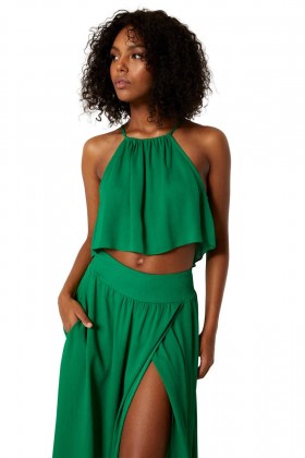 Women SAANA TOP Kelly Green | MISA Los Angeles Tops