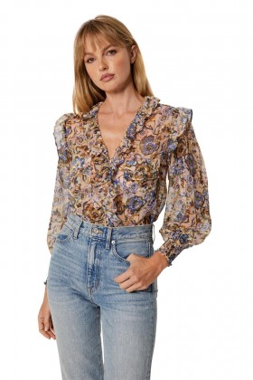 Women SACHA TOP Sketched Floral | MISA Los Angeles Tops