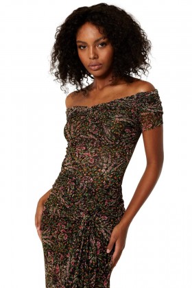 Women SANDY BODYSUIT Spring Bouquet | MISA Los Angeles Tops