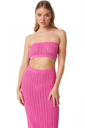 Women TIA TOP Flamingo | MISA Los Angeles Tops