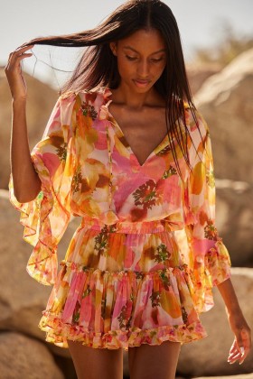 Women XIMENA DRESS Golden Poppy | MISA Los Angeles Mini