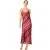 Women MOA DRESS Fuchsia Ikat Satin | MISA Los Angeles Maxi