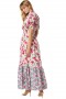  Abito da donna CAROLINA, mix fucsia primaverile | MISA Los Angeles Maxi