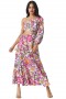  ABITO MAHIKA da donna Flora Splash | MISA Los Angeles Maxi