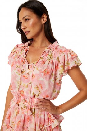  Top ALMA da donna Blushing Flora | Top MISA Los Angeles