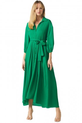 Abito lungo da donna ELISE Kelly Green | MISA Los Angeles