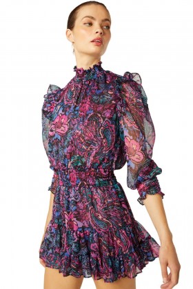  Abito da donna GIANNA Flora Electric | Mini abito MISA Los Angeles