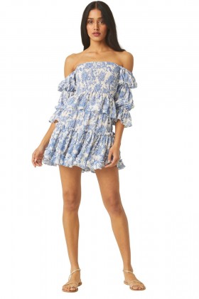  Gonna MARION da donna in tela Blue Crush | Gonne e pantaloncini MISA Los Angeles