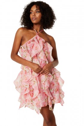 Abito da donna MIAH Blushing Flora | Mini MISA Los Angeles